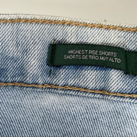 Wild fable High-Rise Utility Jean Shorts Light Wash size 16 - Picture 8 of 10